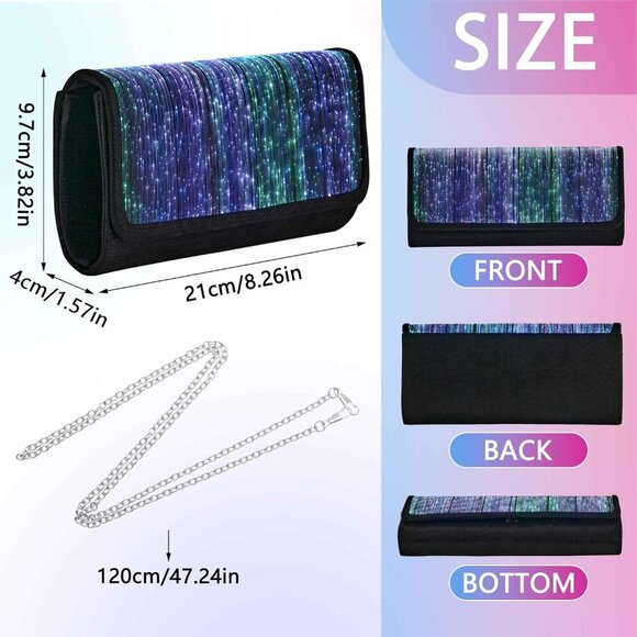 Elegant LED Light Up Purse with 11 Color Options - Ideal for Graduations & Proms - Picture 4 of 9